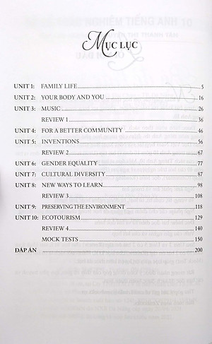 Bộ Đề Trắc Nghiệm Tiếng Anh 10 - Theo Chương Trình Mới Của Bộ GD&ĐT (2021)