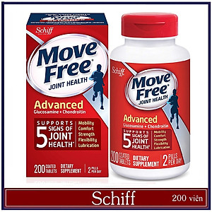 Glucosamine Mỹ Schiff Move Free Joint Health Advanced Glucosamine + Chondroitin - Giảm các triệu chứng đau nhức xương khớp hiệu quả - OZ Slim Store