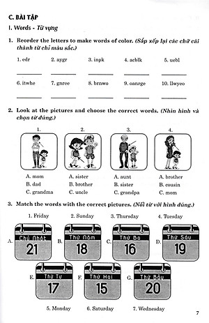 Bài Tập Tiếng Anh 4 (Biên Soạn Theo Bộ Sách Family And Friends 4 National Edition) - HA