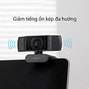 Webcam RAPOO C200 độ phân giải HD 720P - Hàng chính hãng