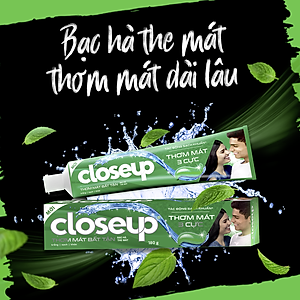 Combo 3 Kem đánh răng Closeup thơm mát bất tận bạc hà the mát 230g