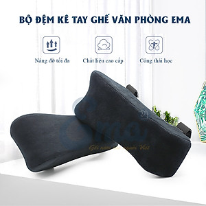Bộ đệm kê tay ghế văn phòng EMA từ cao su non - thiết kế công thái học ôm trọn cánh tay