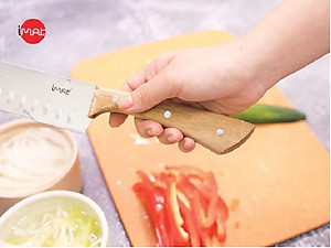Dao Santoku 7" cán gỗ iMat