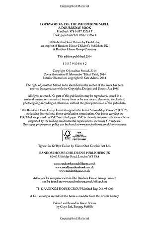 Lockwood & Co: the Whispering Skull : Book 2