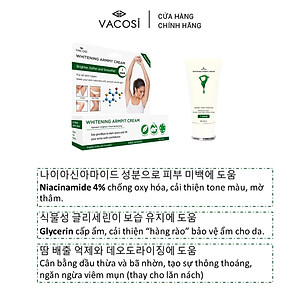 Kem dưỡng Sáng da Vùng da dưới cánh tay VACOSI WHITENING ARMPIT CREAM 30mL