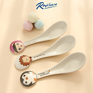 Thìa cán ngắn chất liệu bột tre Bamboo kháng khuẩn D7066 ROYALCARE - ăn dặm an toàn cho cho sức khỏe của bé