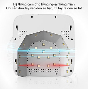 Máy hơ gel sơn móng tay Loại Sạc pin được AM602 - Máy hơ làm khô nail