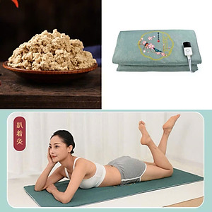 Thảm Ngải Cứu Điện, Đệm Sưởi Ngải Cứu Đông Y Nội Địa Trung Hỗ Trợ Đau Vai Gáy, Đau Lưng Nhức Mỏi Xương Khớp - TẶNG KÈM TÚI ĐỰNG HÀNG CHÍNH HÃNG MINIIN