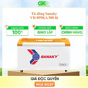 TỦ ĐÔNG TRƯNG BÀY KEM SANAKY 500 LÍT VH-899KA ĐỒNG (R290) (HÀNG CHÍNH HÃNG) (CHỈ GIAO HCM)