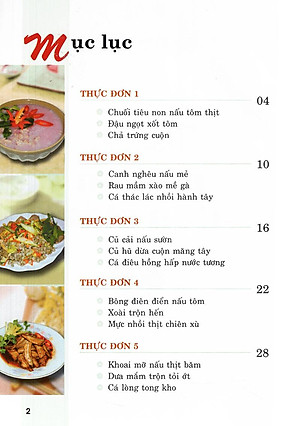 Sách Thực Đơn Nấu Ăn Đơn Giản - Tập 1