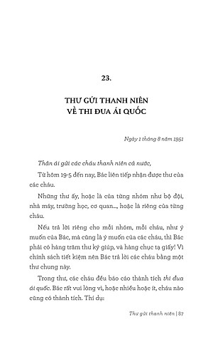 Di Sản Hồ Chí Minh - Thư Gửi Thanh Niên