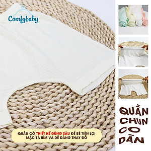 Bộ quần áo cộc cho bé 100% Cotton Lụa – Comfybaby Siêu nhẹ - thoáng mát QACF22042021 size 3-12 tháng