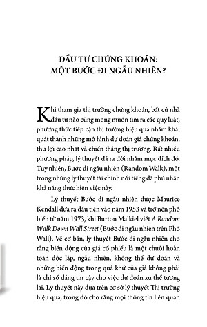 Sách Bước Đi Ngẫu Nhiên Trên Phố Wall (Tái Bản)