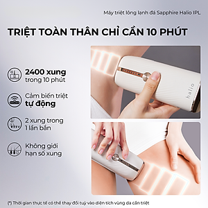Máy Triệt Lông Lạnh Sapphire Halio InfinityGlow Advanced IPL Sapphire Cooling Hair Removal Device