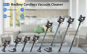 Máy Hút Bụi Không Dây Xiaomi Redkey P9 Lực Hút 30.000 Pa Công Suất 350 W - Bản Quốc Tế