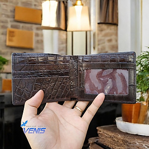 Ví Nam Da Cá Sấu 2 Mặt. Nguyên Bàn Tay Có Móng Đẹp - Phong Cách