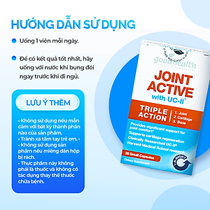 Viên Sụn Khớp Goodhealth Joint Active - Với UC2 Tái Tạo Và Duy Trì Sụn Khớp - Giúp Khớp Khỏe Dễ Dáng Vận Động – 100% Chính Hãng Từ New Zealan