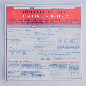 Tóm Tắt Kiến Thức Hóa Học Lớp 10, 11, 12