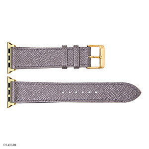 Dây Đồng Hồ Apple Watch 49mm 45mm 44mm 42mm, Chất Liệu Da Bê EPSOM Thảo Mộc Cao Cấp, Nhập Khẩu Từ Châu Âu, Dây Đeo Phong Cách Hiện Đại và Sang Trọng, Tương Thích Các Phiên Bản Series Ultra2/Ultra/SE2/SE/10/9/8/7/6/5/4/3/2/1