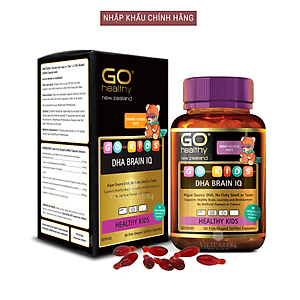 Viên Nhai Bổ Sung DHA Cho Bé New Zealand Go Kids DHA Brain IQ 60 Viên | Phát Triển Não Bộ - Thị Giác - Nhập Khẩu Chính Hãng