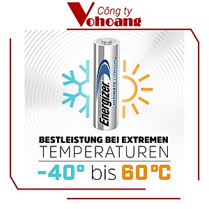 Pin AA Energizer Ultimate Lithium L91 - Vỉ 2 viên