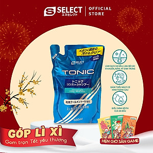 Dầu gội xả bạc hà mát lạnh dành cho nam S Select Nhật Bản ( gói refill 500ml )