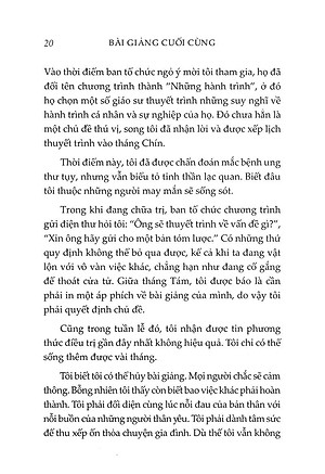 Sách Bài Giảng Cuối Cùng