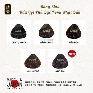 Gói Dầu Gội Phủ Bạc Thảo Dược Komi Nhật Bản [Gói 25ml - Nâu Hạt Dẻ]