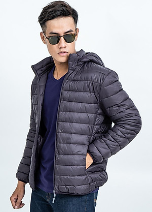 Áo Jacket nam Novelty 03 lớp lông vũ màu tím NJKMMTMNLR1805234