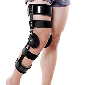 Nẹp Gối Chức Năng Orbe H2 Hạn Chế Di Lệch Khớp Gối Bằng Bản Lề Khóa Quay Số Điều Chỉnh, Vải Cotton & Nẹp Hợp Kim Nhôm