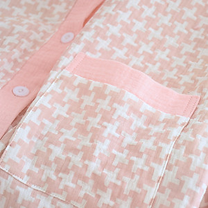 Đồ bộ bầu và sau sinh, Pijama cho con bú AZ44 chất liệu đũi xốp mặc hè thu và đông xuân