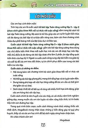 Vở Bài Tập Toán Tăng Cường 3 -  (Theo Sách Giáo Khoa Kết Nối Tri Thức Với Cuộc Sống) - MEGA