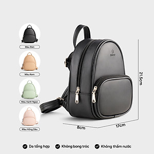 Balo Yuumy ( Thời trang nữ phong cách dễ thương - Balo da Seasand YBA105 )
