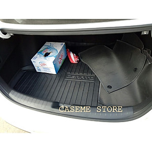 Lót cốp dành cho xe Kia Cerato 2019 - 2021 không mùi, chất liệu TPO cao cấp