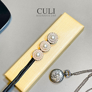 Kẹp búi tóc, kẹp quấn tóc dẻo củ tỏi đa năng, kẹp tóc đính hoa - ngọc hot trend style Hàn Quốc cho nữ - Culi.accessories