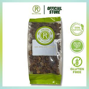 500G Nho Khô Nâu Real Food Làm Snack, Làm Bánh & Sinh Tố Ngọt Ngào & Giàu Dinh Dưỡng (Brown Raisin)