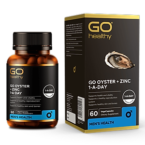 Viên uống tinh chất Hàu nhập khẩu chính hãng New Zealand GO OYSTER + ZinC (60 viên) giúp tăng cường sinh lý nam, cải thiện chất lượng tinh trùng