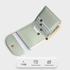 Ví Yuumy (  Thời trang nữ dáng cầm tay nhỏ gọn - Ví da Seasand YV58 )