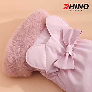 Găng tay Nữ giữ ấm lót lông cừu, chống gió Rhino G9022 cảm ứng điện thoại, đi xe máy