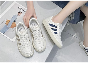 Giày thể thao nữ phong cách cá tính, thoáng khí, đế cao su đúc, chống trơn trượt hạn chế mòn  - gnu2061