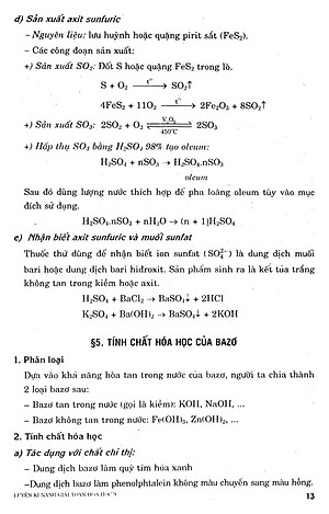 Sách Luyện Kỹ Năng Giải Toán Hóa Học 9