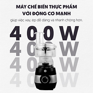 Máy Xay Thực Phẩm Đa Năng &amp; Trong 1 Mishio MK323 - Hàng Chính Hãng