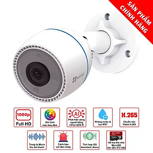 Camera Wifi EZVIZ H3C 2MP Có Màu Ban Đêm, H3C 1080P Mic thu âm - Hàng Chính Hãng
