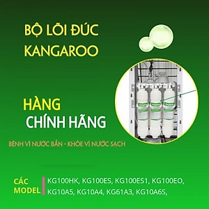 Bộ 3 lõi lọc Sediment + Carbon cho cây nước nóng lạnh - hàng chính hãng Kangaroo