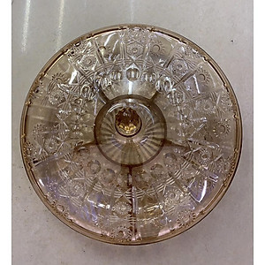 Khay đựng mứt tết  bằng nhựa trong Acrylic màu vàng