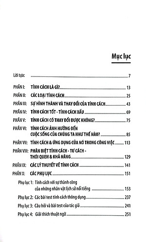 Sách - Tính Cách Con Người