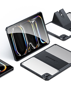 Ốp lưng chống sốc cho iPad Pro 11 inch 2024, Pro 13 2024 chính hãng XUNDD có giá đỡ 3 chế độ - Hàng chính hãng 