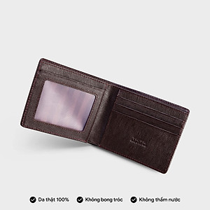 Ví nam da bò Trita ( Thời trang nam gấp 2 ngang - Ví da RVN08 )