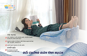 VỎ GỐI KÊ CHÂN CHỐNG GIÃN TĨNH MẠCH YOROKOBI 28CM- VÀNG NHẠT
