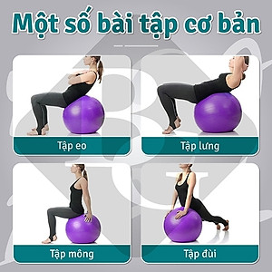 [All Size] KHÔNG KÈM BƠM BG Bóng Tập Yoga, Bóng Yoga Tròn  45cm - 55cm - 65cm - 75cm - 85cm Cỡ Đại Cao Cấp - Chính Hãng (Hàng nhập khẩu)